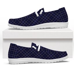 ScotsTee Shop Scottish Frisken Tartan Plaid Canvas Loafer Shoes