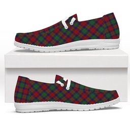 ScotsTee Shop Scottish Fraser of Altyre Modern Tartan Plaid Canvas Loafer Shoes