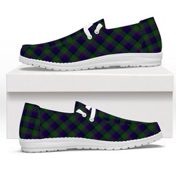 ScotsTee Shop Scottish Gammell 1978 Tartan Plaid Canvas Loafer Shoes