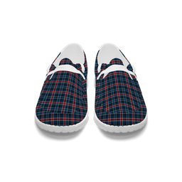 ScotsTee Shop Scottish Gandy of Myrton Tartan Plaid Canvas Loafer Shoes