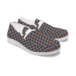 ScotsTee Shop Scottish Gayre Arisaidh Tartan Plaid Canvas Loafer Shoes