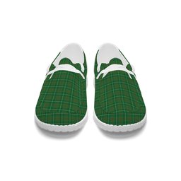 ScotsTee Shop Scottish Galloway Hunting Ancient Tartan Plaid Canvas Loafer Shoes