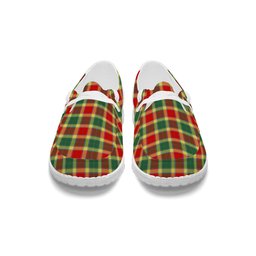 ScotsTee Shop Scottish Gibbs Modern Tartan Plaid Canvas Loafer Shoes