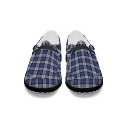 ScotsTee Shop Scottish Gillies Dress Blue Tartan Plaid Canvas Loafer Shoes
