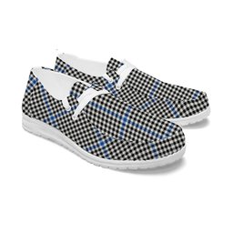 ScotsTee Shop Scottish Gladstanes Modern Tartan Plaid Canvas Loafer Shoes