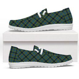 ScotsTee Shop Scottish Gillies Ancient Tartan Plaid Canvas Loafer Shoes