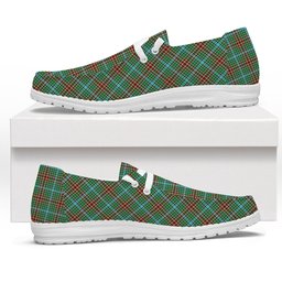 ScotsTee Shop Scottish Gayre Modern Tartan Plaid Canvas Loafer Shoes