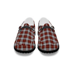 ScotsTee Shop Scottish Gillies Red Dress Tartan Plaid Canvas Loafer Shoes