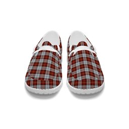 ScotsTee Shop Scottish Gillies Red Dress Tartan Plaid Canvas Loafer Shoes