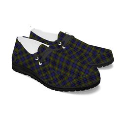 ScotsTee Shop Scottish Gillies 1 Tartan Plaid Canvas Loafer Shoes