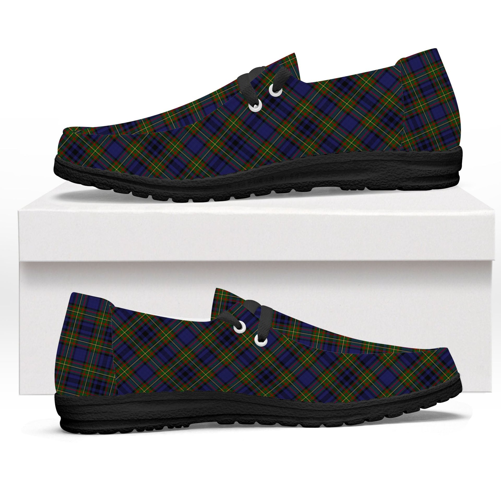 ScotsTee Shop Scottish Gillies 1 Tartan Plaid Canvas Loafer Shoes