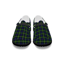 ScotsTee Shop Scottish Gordon of Esselmont Tartan Plaid Canvas Loafer Shoes