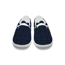 ScotsTee Shop Scottish Hope-Vere Weir Tartan Plaid Canvas Loafer Shoes