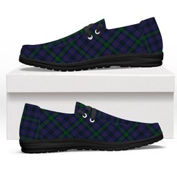ScotsTee Shop Scottish Hope-Vere Weir Tartan Plaid Canvas Loafer Shoes
