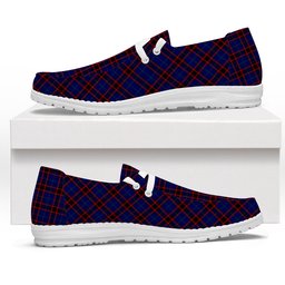 ScotsTee Shop Scottish Hume Modern Tartan Plaid Canvas Loafer Shoes