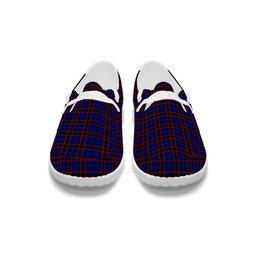 ScotsTee Shop Scottish Hume Modern Tartan Plaid Canvas Loafer Shoes