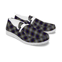 ScotsTee Shop Scottish Highfield Dress Tartan Plaid Canvas Loafer Shoes