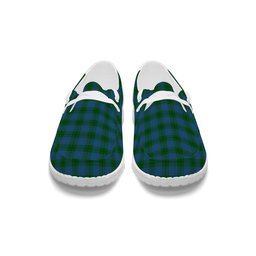 ScotsTee Shop Scottish Greenlaw American Tartan Plaid Canvas Loafer Shoes