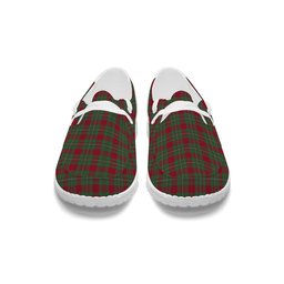 ScotsTee Shop Scottish Gregor of Cardney Modern Tartan Plaid Canvas Loafer Shoes