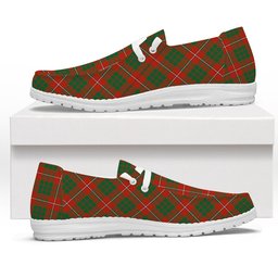 ScotsTee Shop Scottish Gregor of Balquhidder Ancient Tartan Plaid Canvas Loafer Shoes