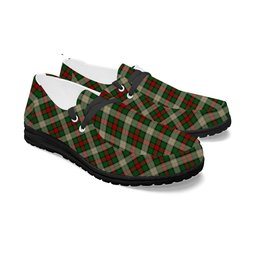 ScotsTee Shop Scottish Hohenzollern Staff Tartan Plaid Canvas Loafer Shoes
