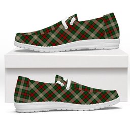 ScotsTee Shop Scottish Hohenzollern Staff Tartan Plaid Canvas Loafer Shoes