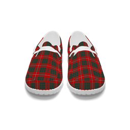 ScotsTee Shop Scottish Gregor of Balquhidder Modern Tartan Plaid Canvas Loafer Shoes
