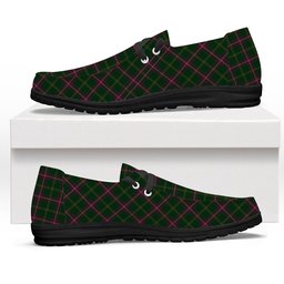 ScotsTee Shop Scottish Hall from Springbrook and Newtown Tartan Plaid Canvas Loafer Shoes