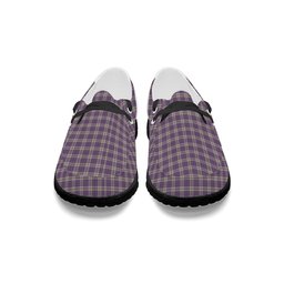 ScotsTee Shop Scottish Harris Lilac Tartan Plaid Canvas Loafer Shoes