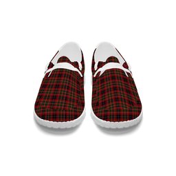 ScotsTee Shop Scottish Innes of Moray Tartan Plaid Canvas Loafer Shoes