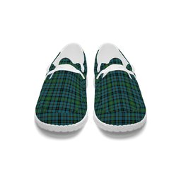 ScotsTee Shop Scottish Hope Vere Ancient Clan Tartan Plaid Canvas Loafer Shoes