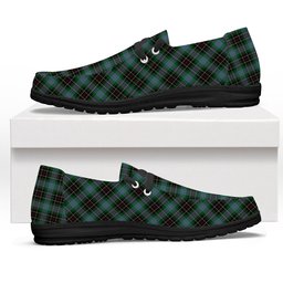 ScotsTee Shop Scottish Hislop Hunting Tartan Plaid Canvas Loafer Shoes