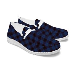 ScotsTee Shop Scottish Home Vestiarium Scoticum Tartan Plaid Canvas Loafer Shoes