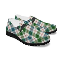 ScotsTee Shop Scottish Guthrie Dress Ancient Tartan Plaid Canvas Loafer Shoes