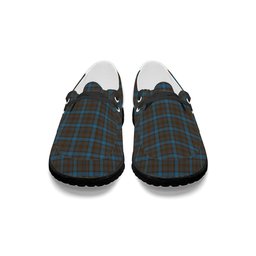 ScotsTee Shop Scottish Hanna of Leith yellow line Tartan Plaid Canvas Loafer Shoes