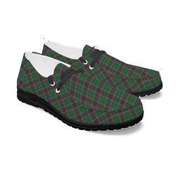 ScotsTee Shop Scottish Gray Hunting Modern Tartan Plaid Canvas Loafer Shoes