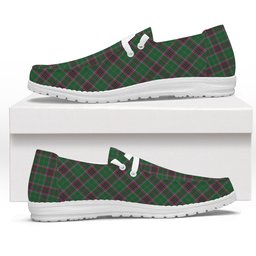ScotsTee Shop Scottish Gray Hunting Modern Tartan Plaid Canvas Loafer Shoes