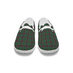 ScotsTee Shop Scottish Gray Hunting Modern Tartan Plaid Canvas Loafer Shoes