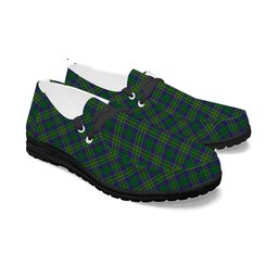 ScotsTee Shop Scottish Hunter of Hunterston Tartan Plaid Canvas Loafer Shoes