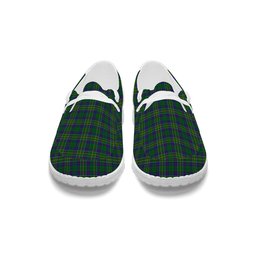 ScotsTee Shop Scottish Hunter of Hunterston Tartan Plaid Canvas Loafer Shoes