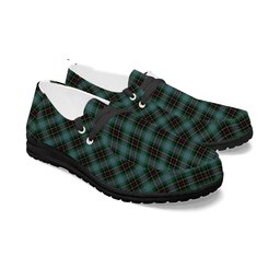 ScotsTee Shop Scottish Hyslop Hunting Tartan Plaid Canvas Loafer Shoes