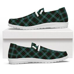 ScotsTee Shop Scottish Hyslop Hunting Tartan Plaid Canvas Loafer Shoes