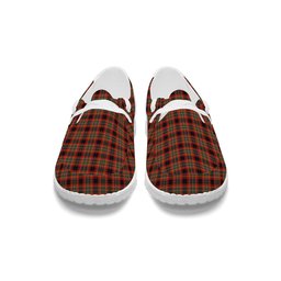 ScotsTee Shop Scottish Innes Red Ancient Tartan Plaid Canvas Loafer Shoes
