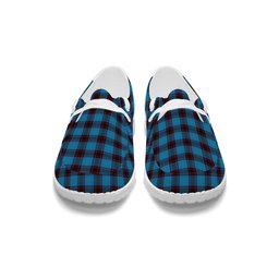 ScotsTee Shop Scottish Hume Ancient Tartan Plaid Canvas Loafer Shoes