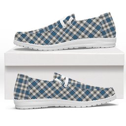 ScotsTee Shop Scottish Hannay Ancient Tartan Plaid Canvas Loafer Shoes