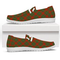 ScotsTee Shop Scottish Gregor of Cardney Ancient Tartan Plaid Canvas Loafer Shoes
