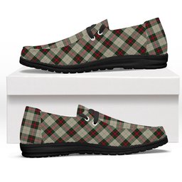 ScotsTee Shop Scottish Hohenzollern Tartan Plaid Canvas Loafer Shoes