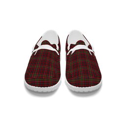 ScotsTee Shop Scottish Innes 1 Tartan Plaid Canvas Loafer Shoes