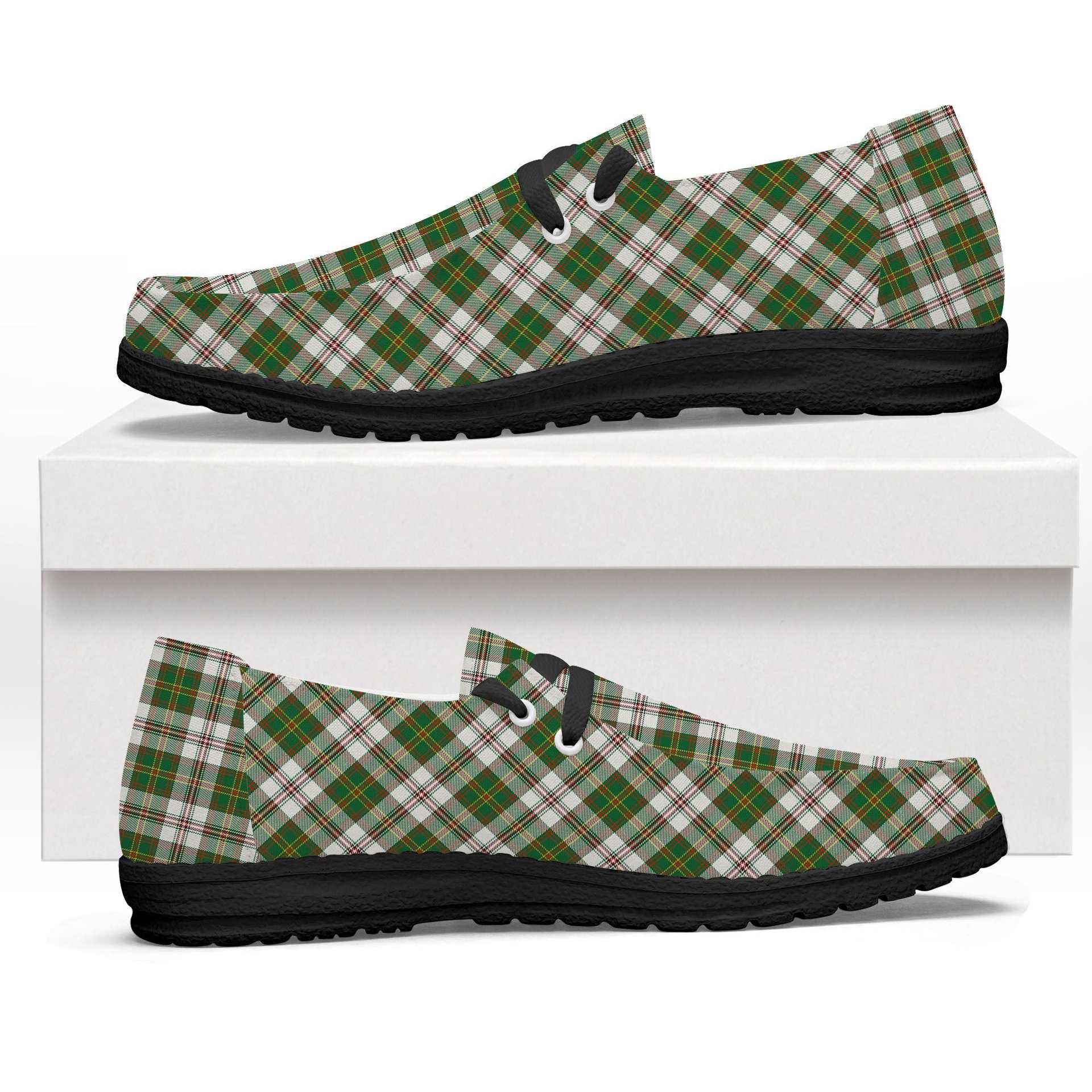 ScotsTee Shop Scottish Hay Dress Ancient Tartan Plaid Canvas Loafer Shoes