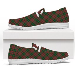 ScotsTee Shop Scottish Hutcheson Tartan Plaid Canvas Loafer Shoes